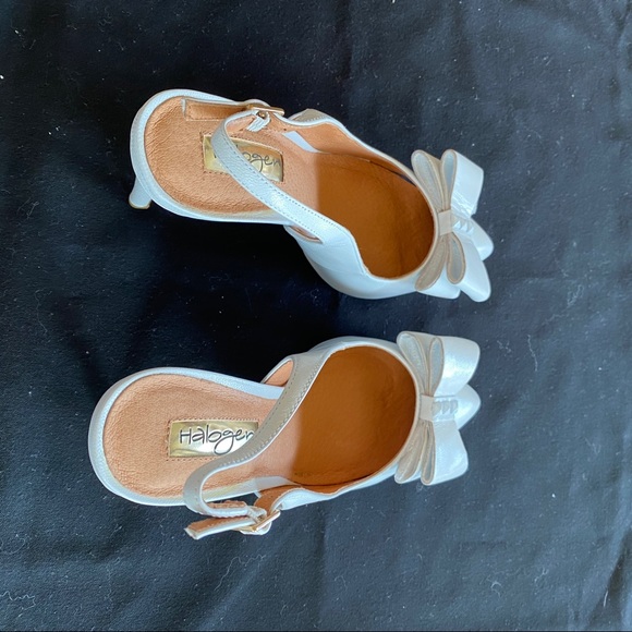 Halogen Halila-Lea white leather pumps size 7 - Picture 4 of 7
